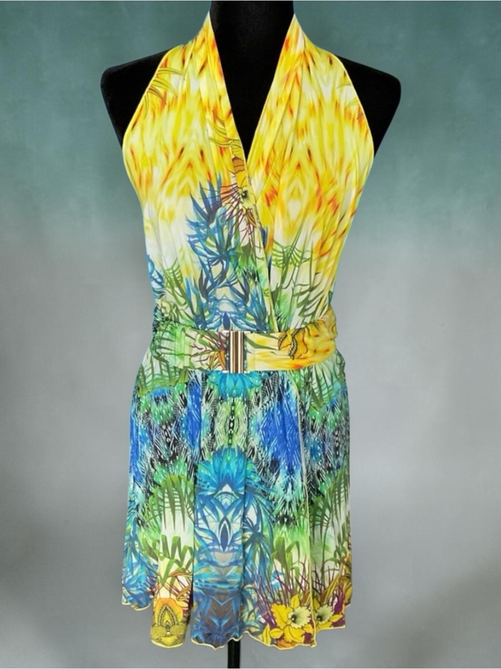 💖 Soraya Draped Tropical Cover Up 💖